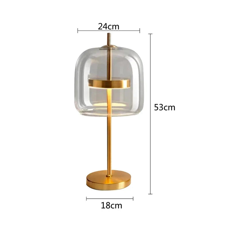 Postmodernistyczna | szklana lampa stołowa