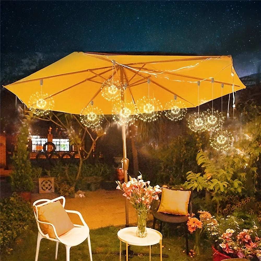 NebulaGlow - Wisząca lampa solarna do fajerwerków