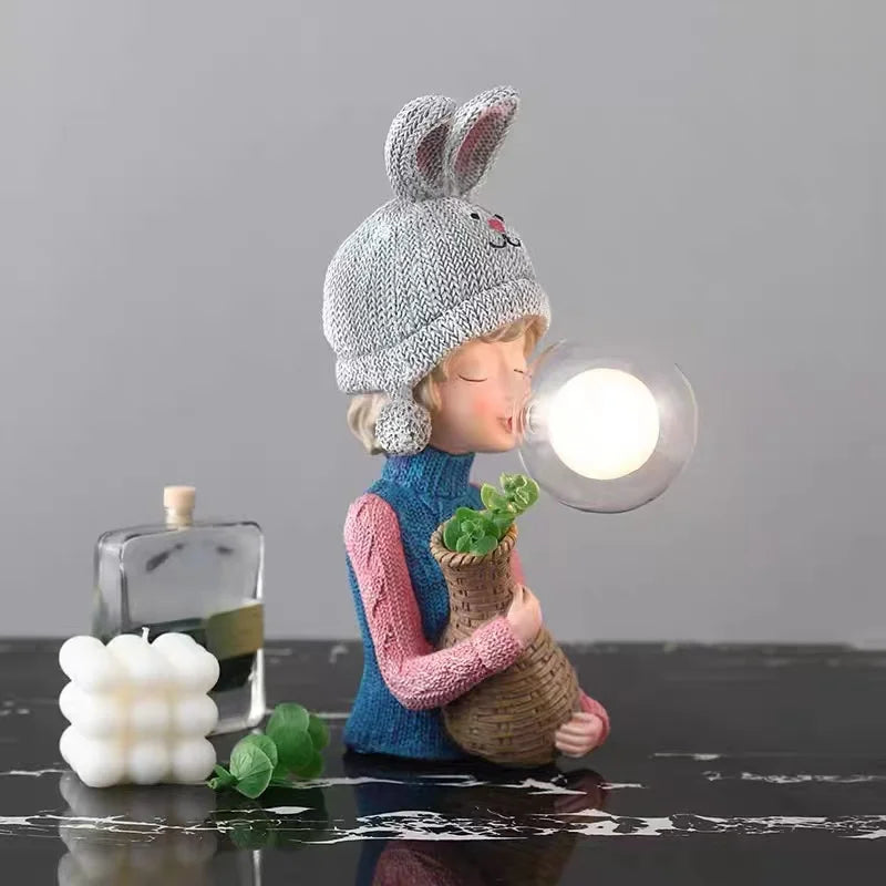 FunCraft - Kreatywna lampa stołowa z żywicy dla dzieci