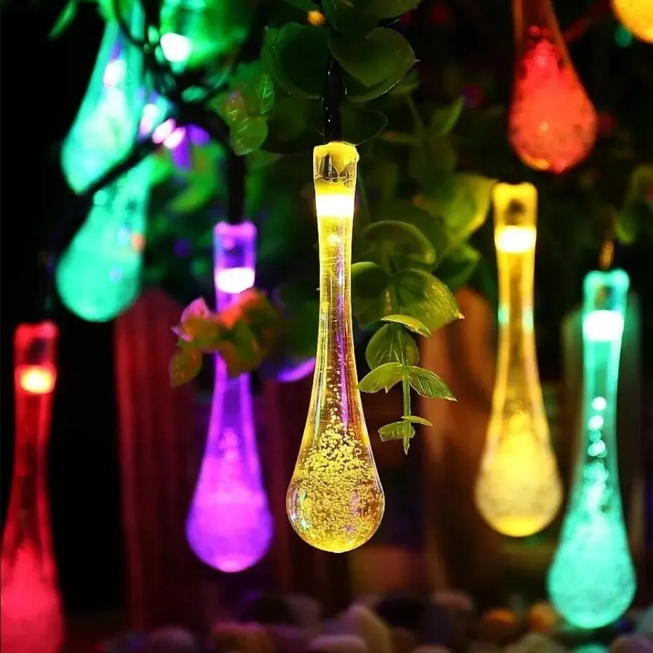 DewdropDelight - Solarne lampiony w kształcie kropli rosy