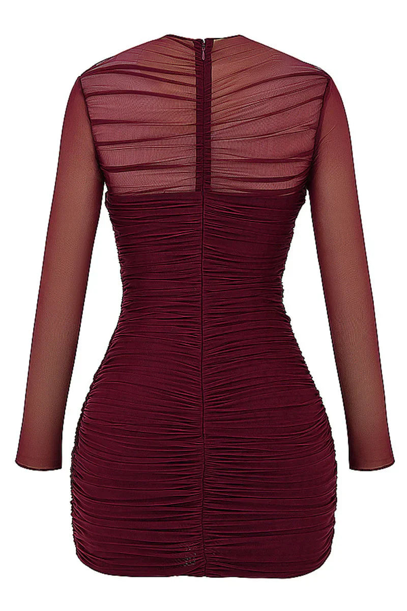 LB | Dwuwarstwowa siateczkowa seksowna mini sukienka Skinny