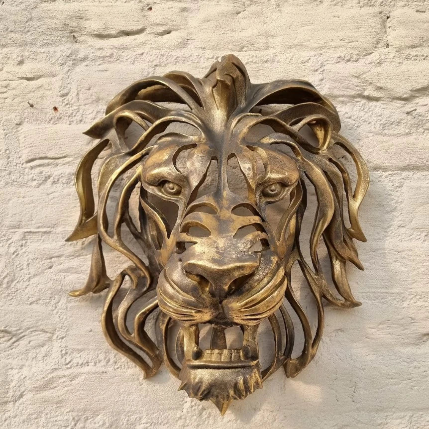 RegalRoar Lion - Rzeźba ścienna z głową lwa