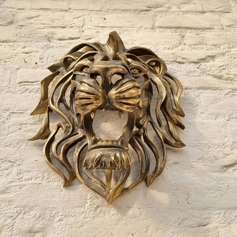 RegalRoar Lion - Rzeźba ścienna z głową lwa