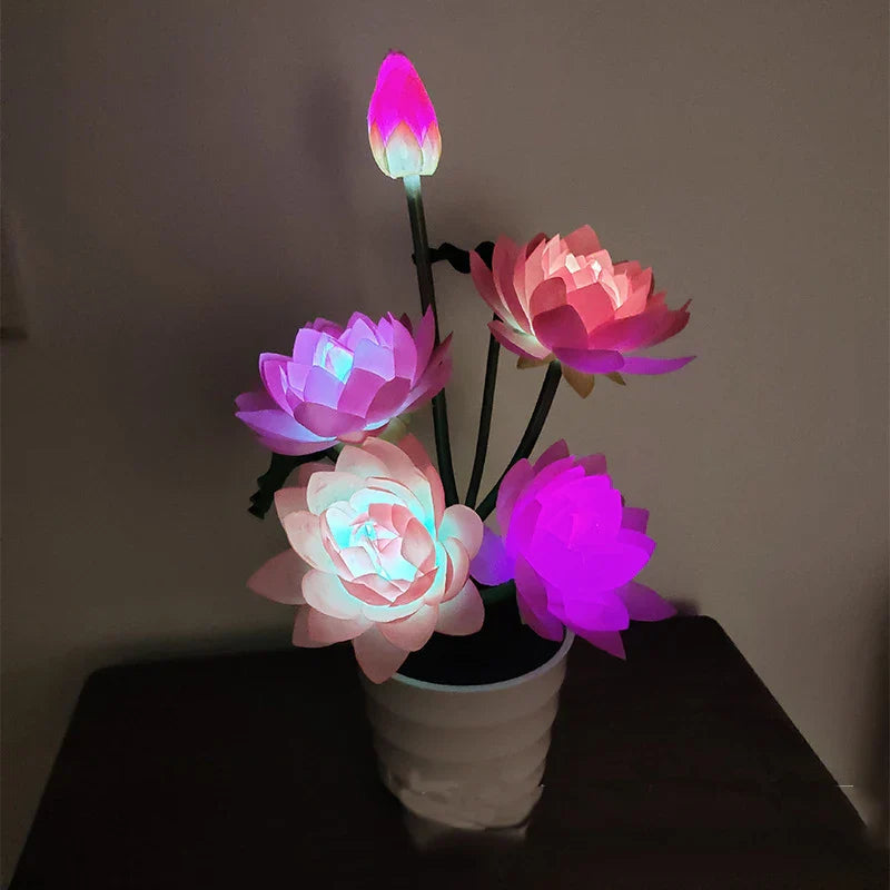 SolarGarden - lampa w kształcie kwiatu lotosu