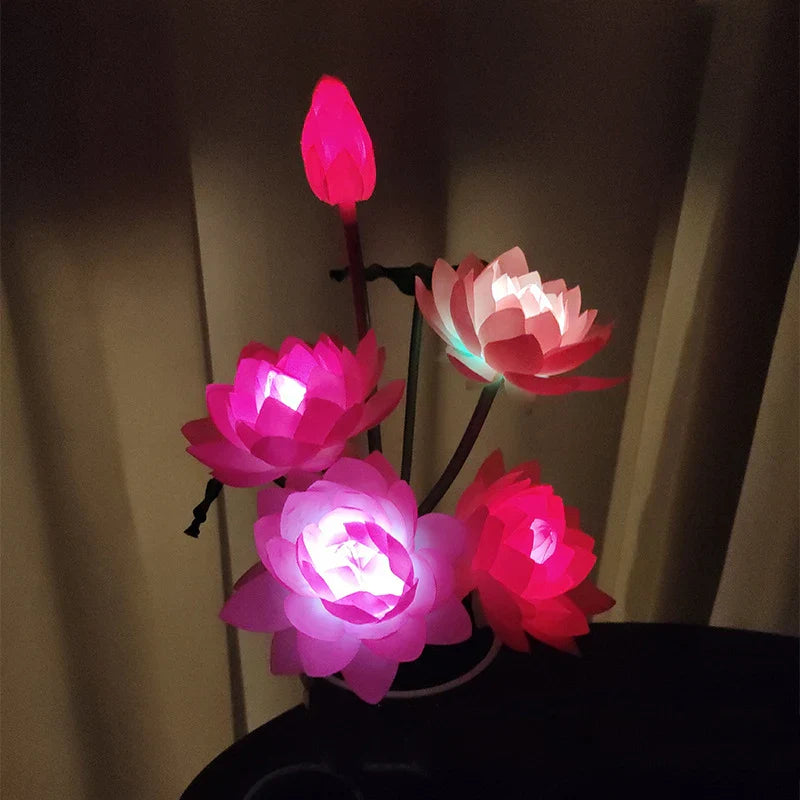SolarGarden - lampa w kształcie kwiatu lotosu