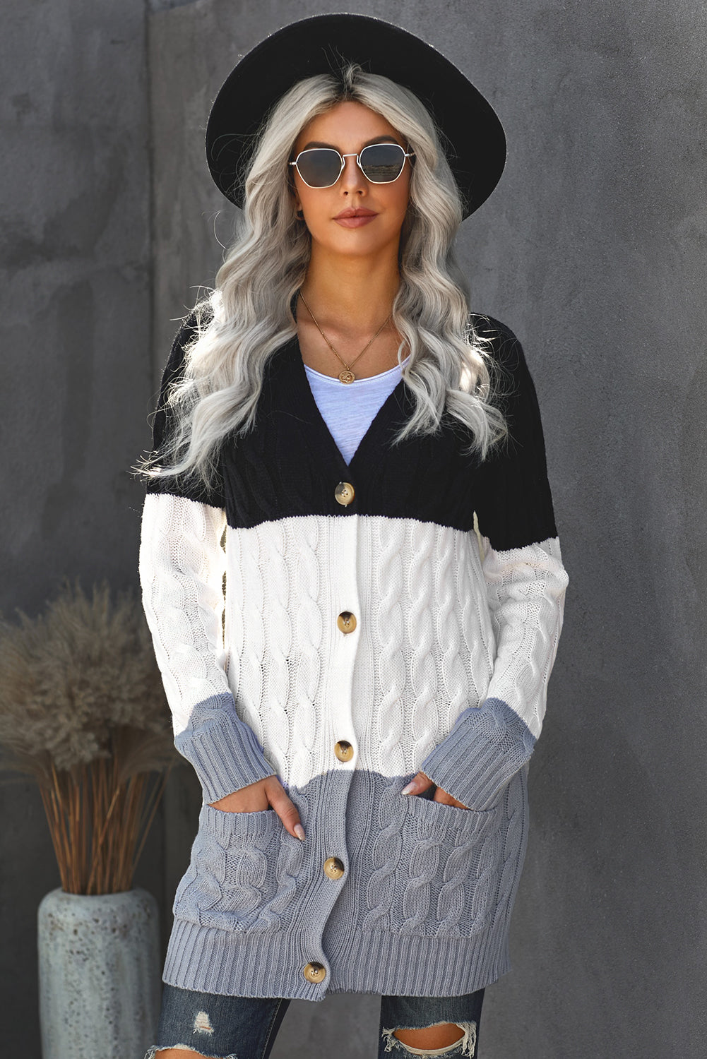 LB | Modny i elegancki kardigan zimowy