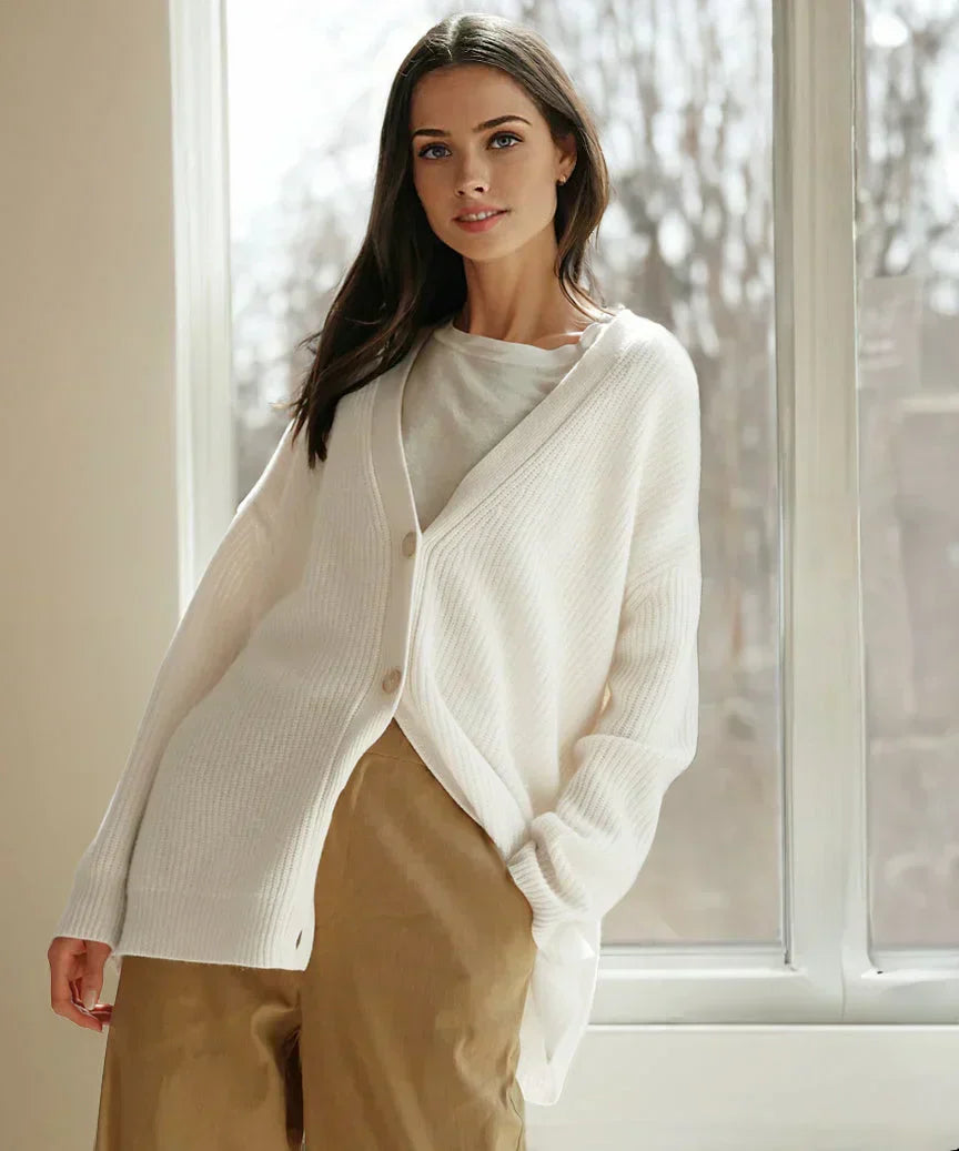 LB | Niewymuszony i elegancki zimowy kardigan