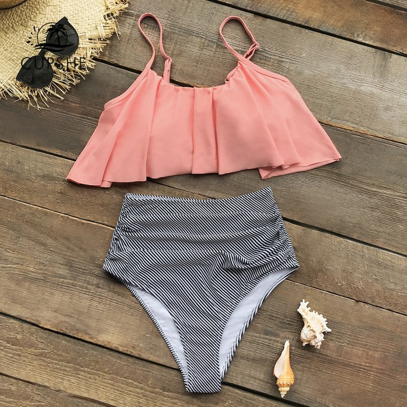 AS | Kolorowe bikini z falbankami