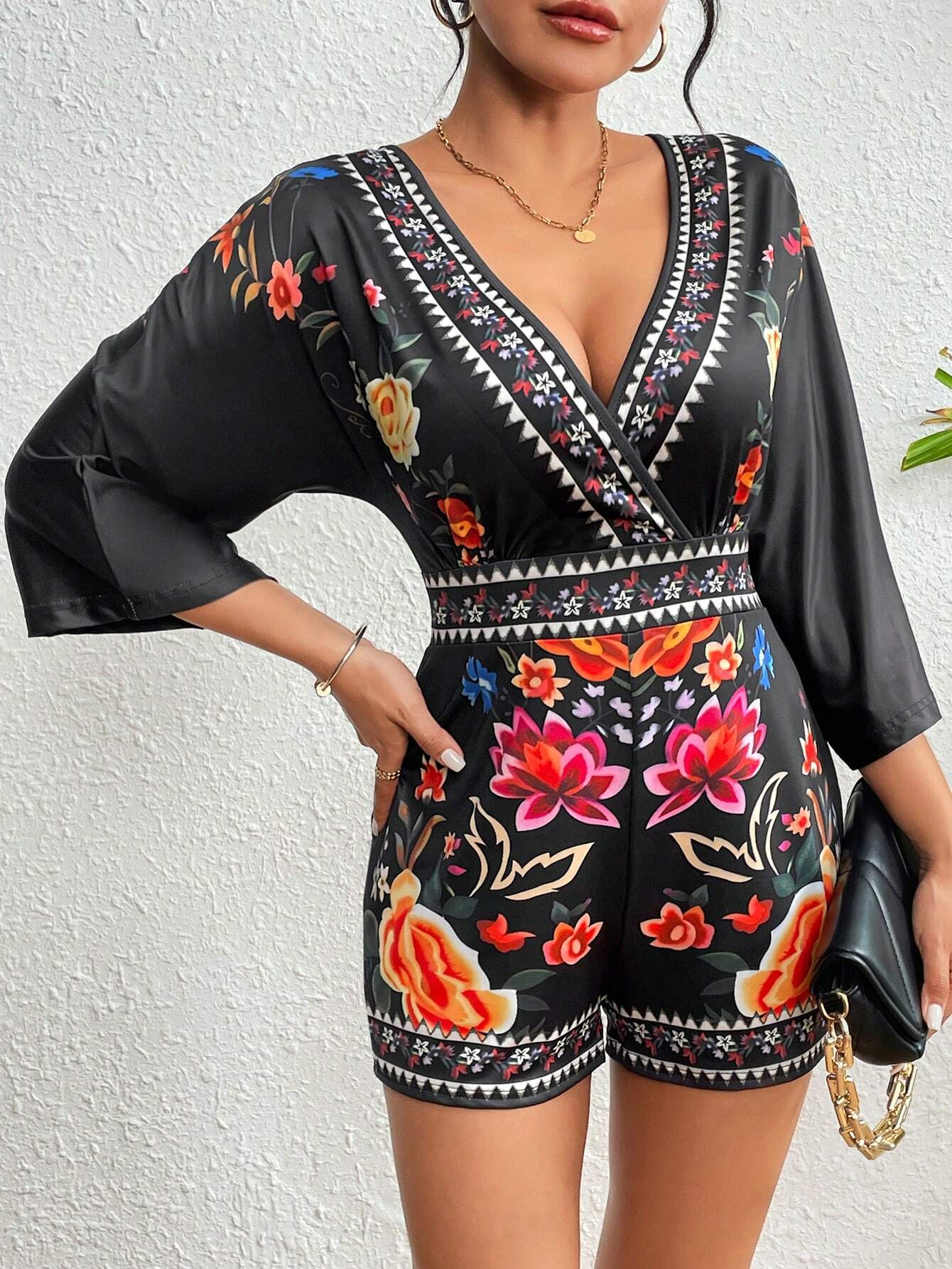 AS | Elegancka ramoneska w kwiaty