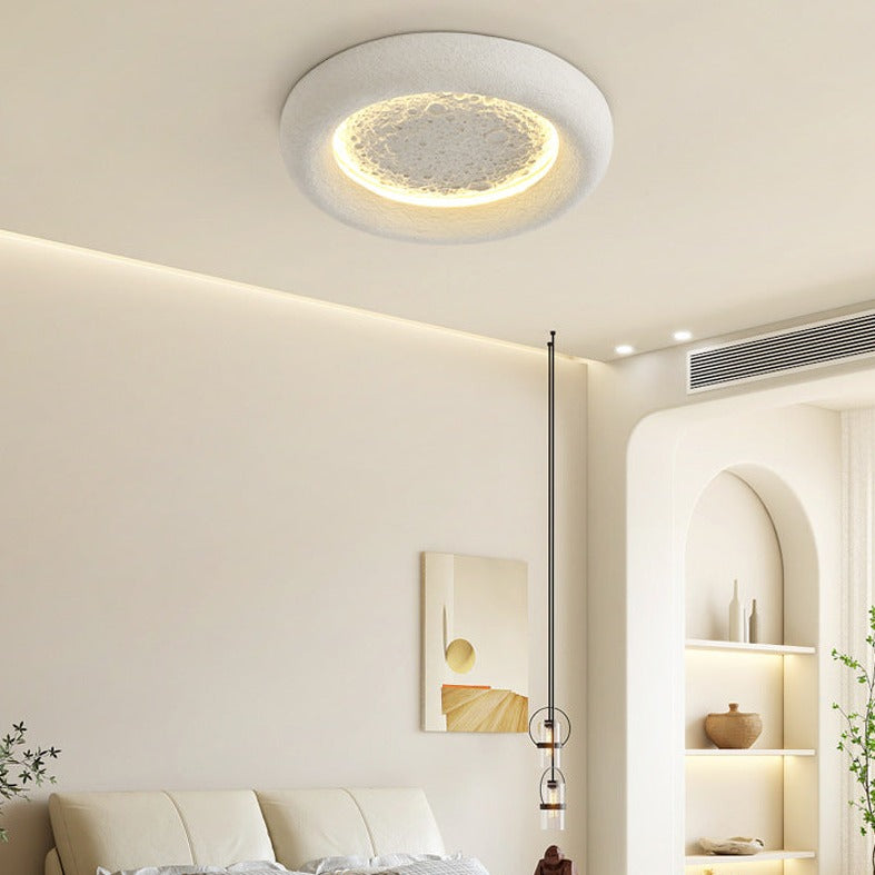 LuxeGlow | Elegancki okrągły kinkiet z żywicy