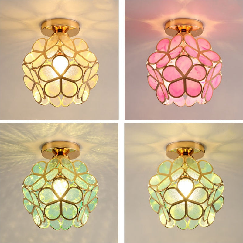 FloralSymphony - Elegancka lampa sufitowa z klejnotami