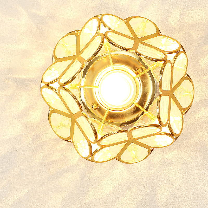 FloralSymphony - Elegancka lampa sufitowa z klejnotami