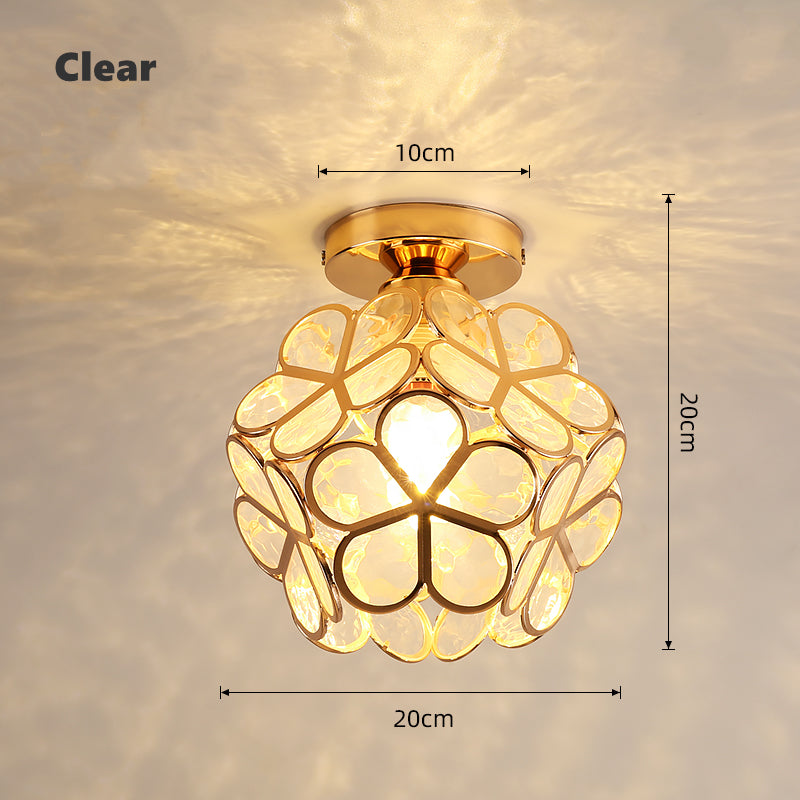 FloralSymphony - Elegancka lampa sufitowa z klejnotami