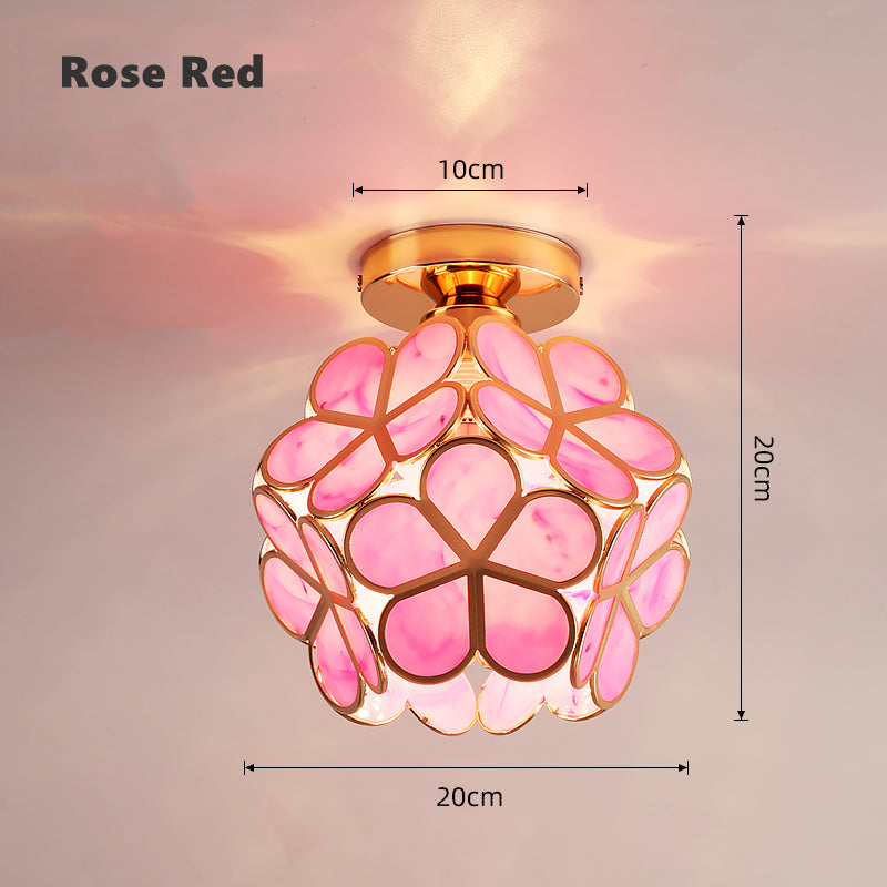 FloralSymphony - Elegancka lampa sufitowa z klejnotami