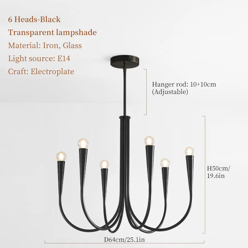 RoyaltyFrench - Lampa sufitowa LED Candlelight