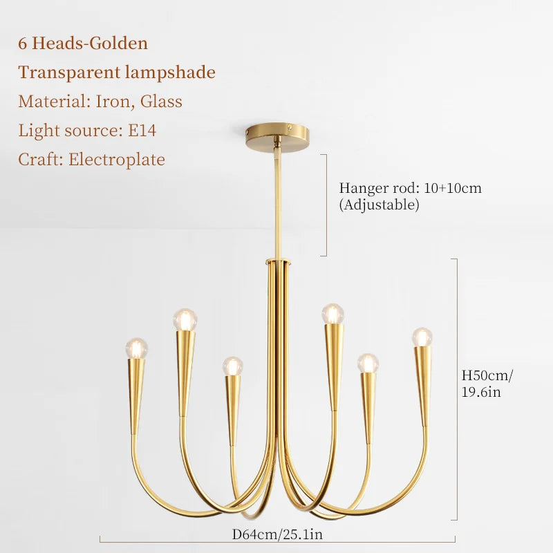 RoyaltyFrench - Lampa sufitowa LED Candlelight