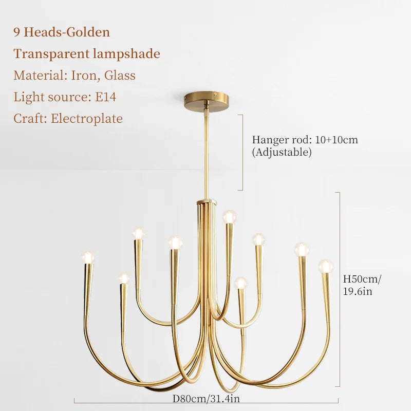 RoyaltyFrench - Lampa sufitowa LED Candlelight