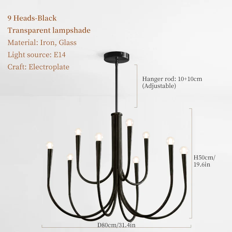 RoyaltyFrench - Lampa sufitowa LED Candlelight