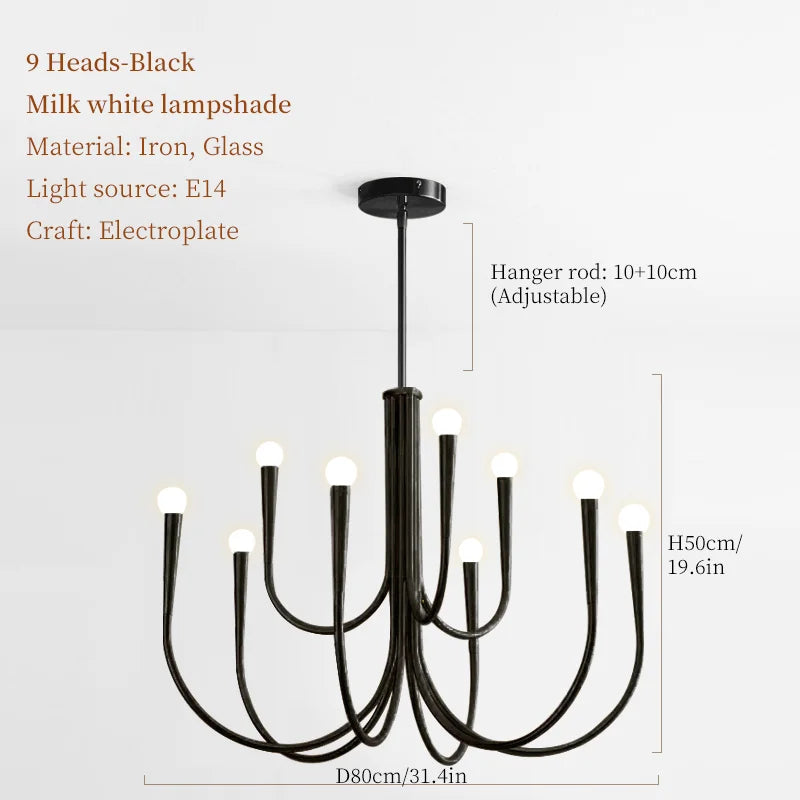 RoyaltyFrench - Lampa sufitowa LED Candlelight