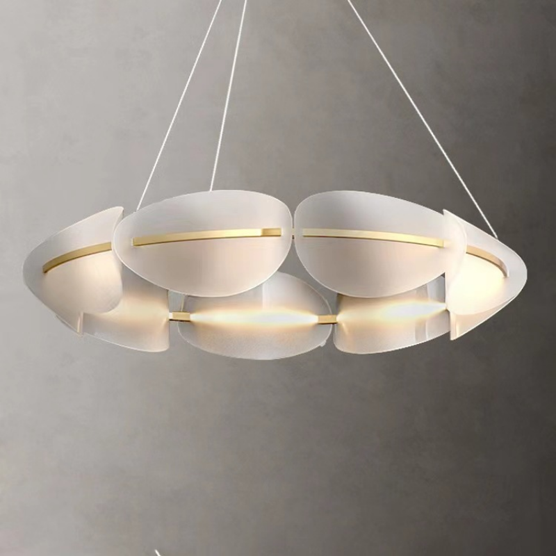 BronzeBrilliance - Nowoczesny żyrandol LED