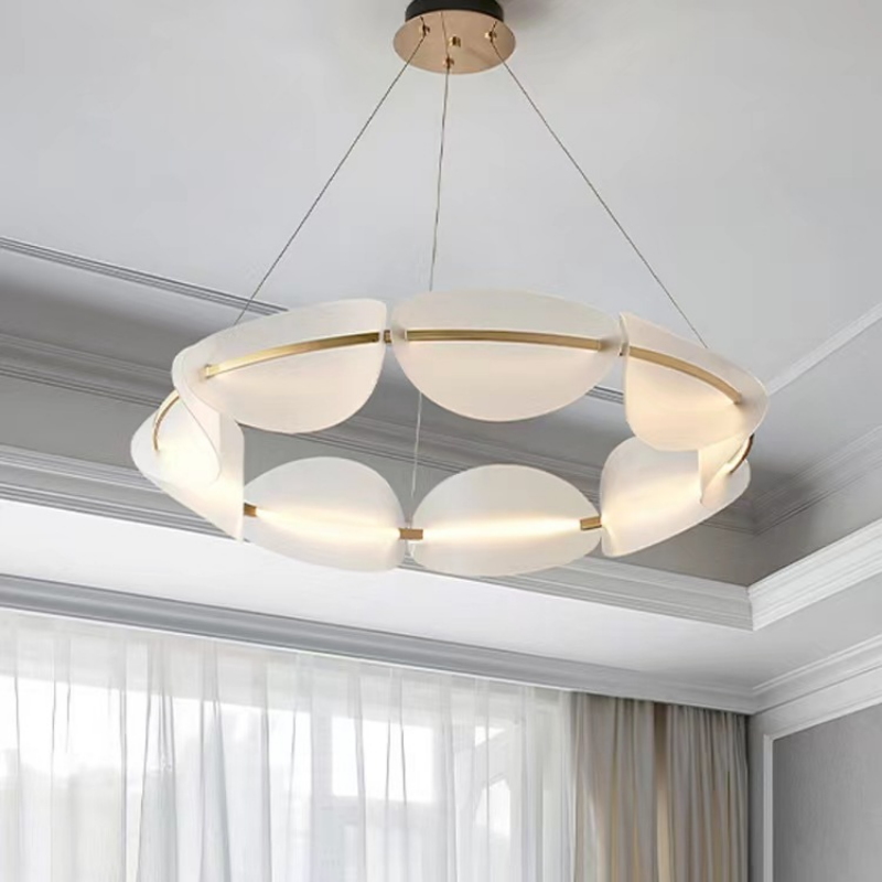 BronzeBrilliance - Nowoczesny żyrandol LED