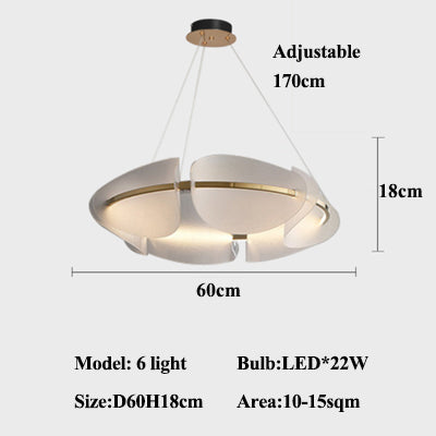 BronzeBrilliance - Nowoczesny żyrandol LED