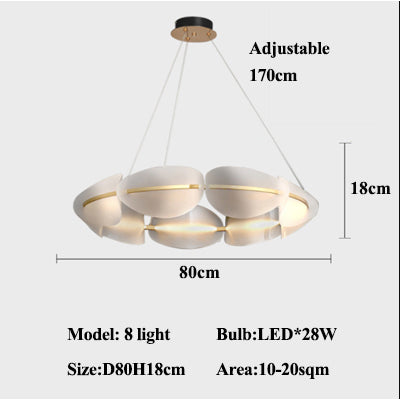 BronzeBrilliance - Nowoczesny żyrandol LED