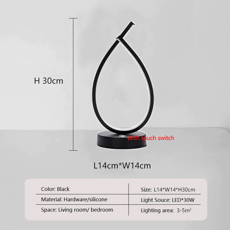 NordicLine - Smukła lampa stołowa do czytania