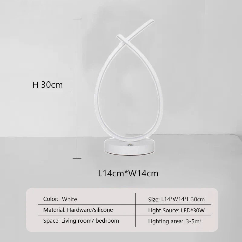 NordicLine - Smukła lampa stołowa do czytania