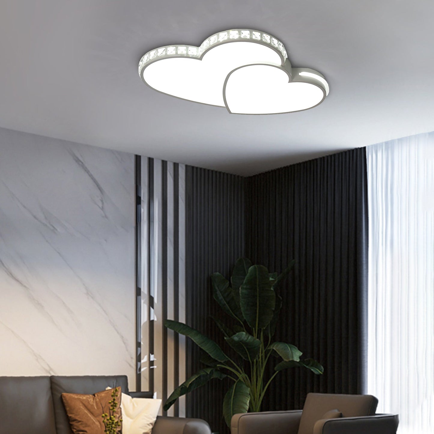 HeartGlow - lampa sufitowa w kształcie serca
