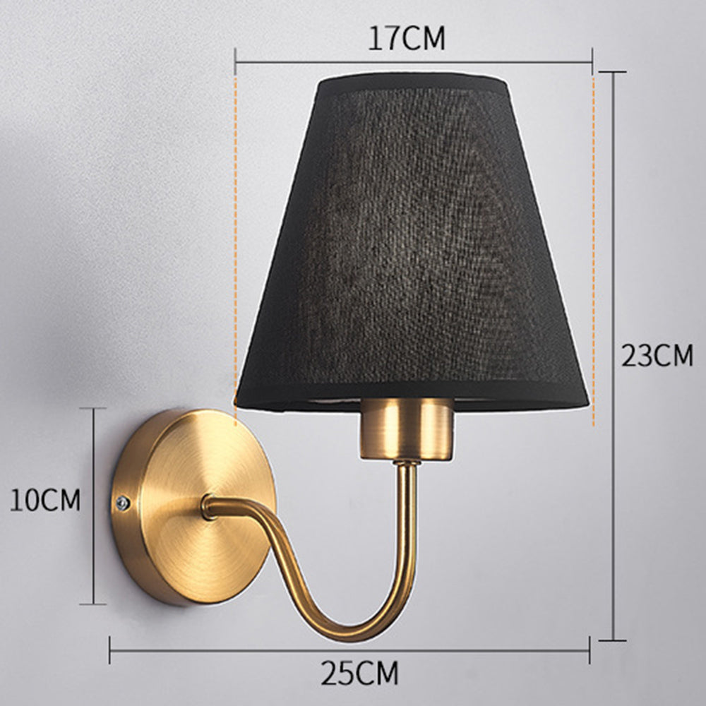 VintageVibe - Lampa ścienna z tkaniny