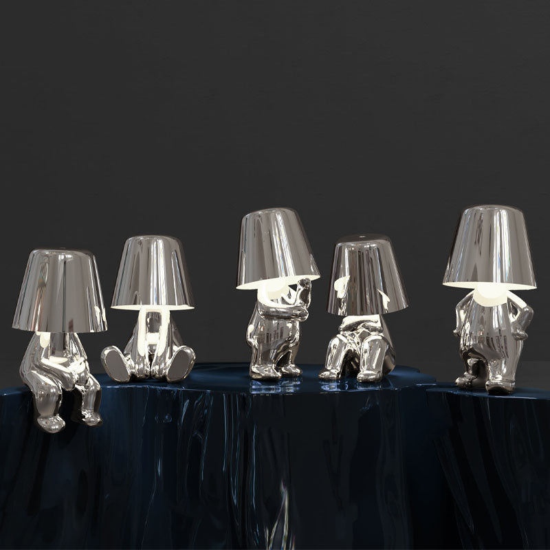 RegalGlow | Lampa stołowa Golden Man