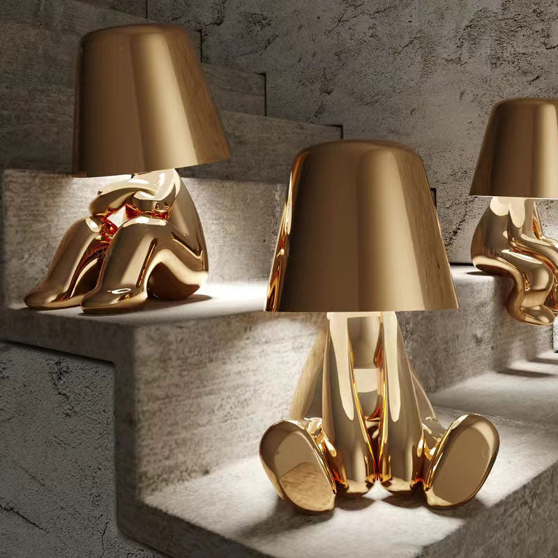 RegalGlow | Lampa stołowa Golden Man