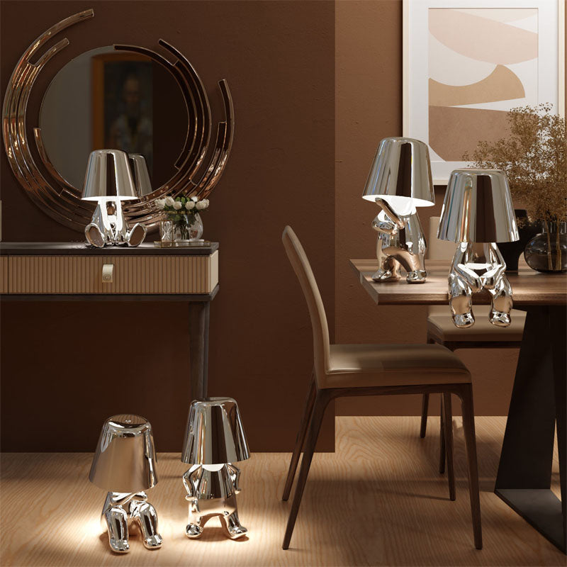 RegalGlow | Lampa stołowa Golden Man