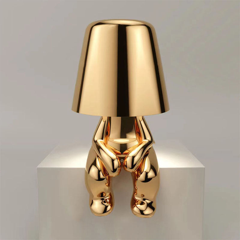 RegalGlow | Lampa stołowa Golden Man