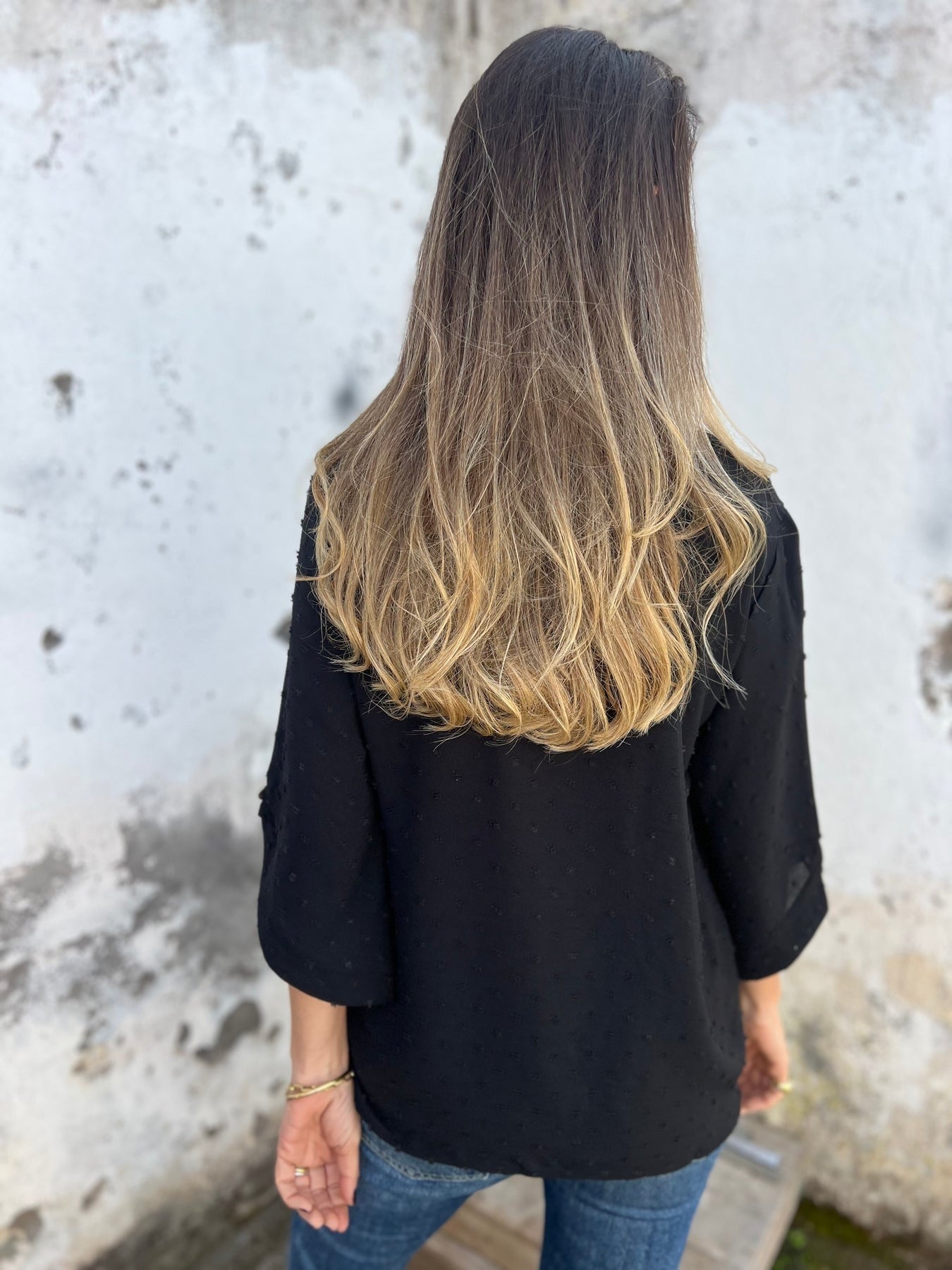 AS | Stylowy bawełniany top z półrękawkiem