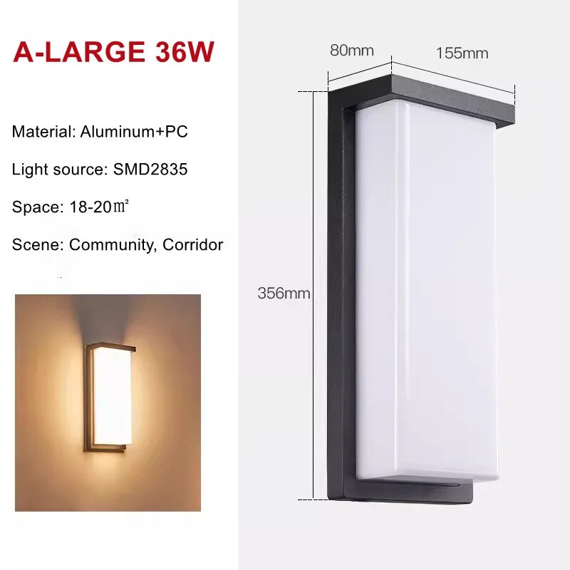 UrbanSpectra - Zewnętrzne lampy ścienne LED