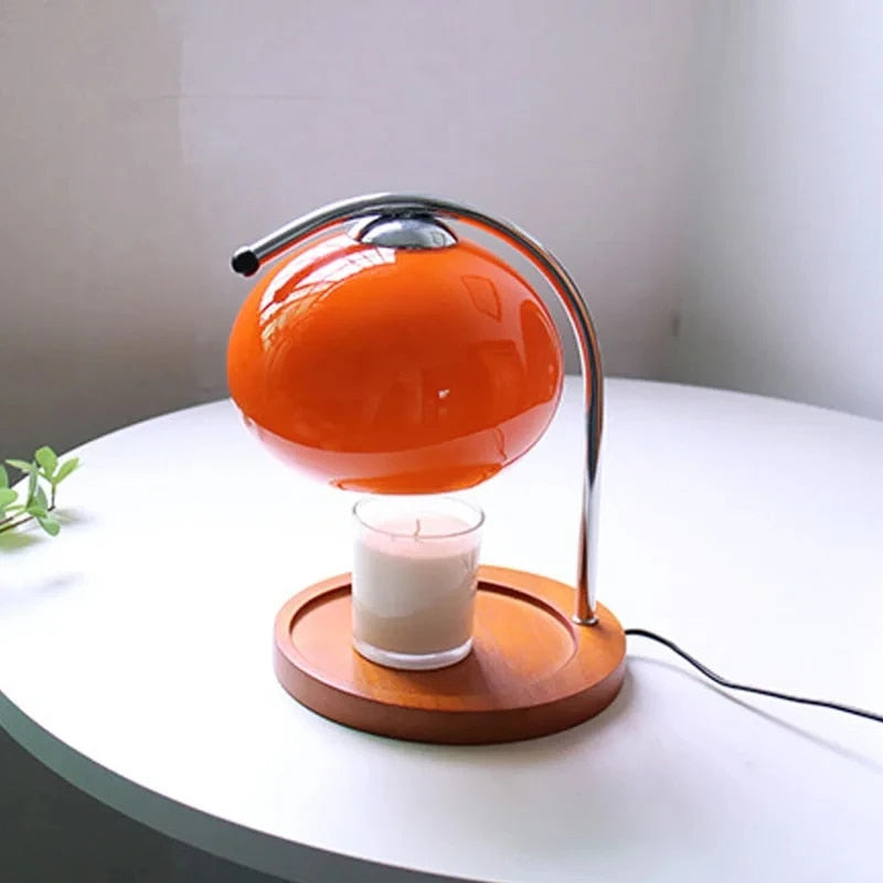 AvantGlimmer - Szklana lampa stołowa Macaron