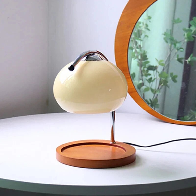 AvantGlimmer - Szklana lampa stołowa Macaron