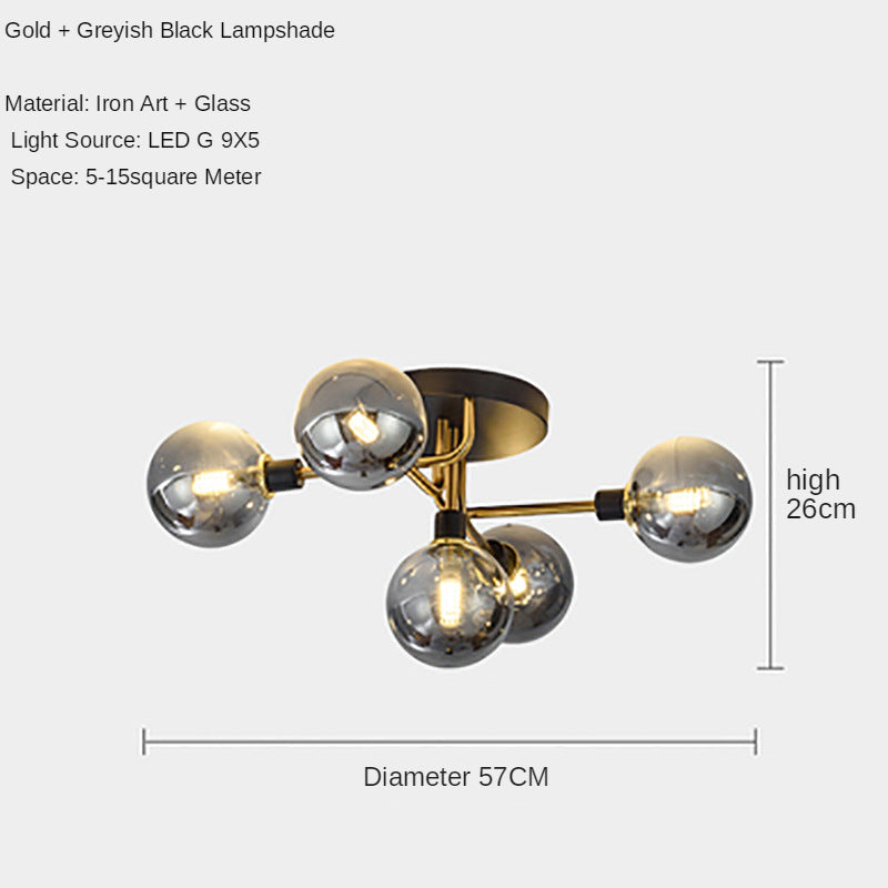 GlassyGlow - przezroczysta lampa sufitowa