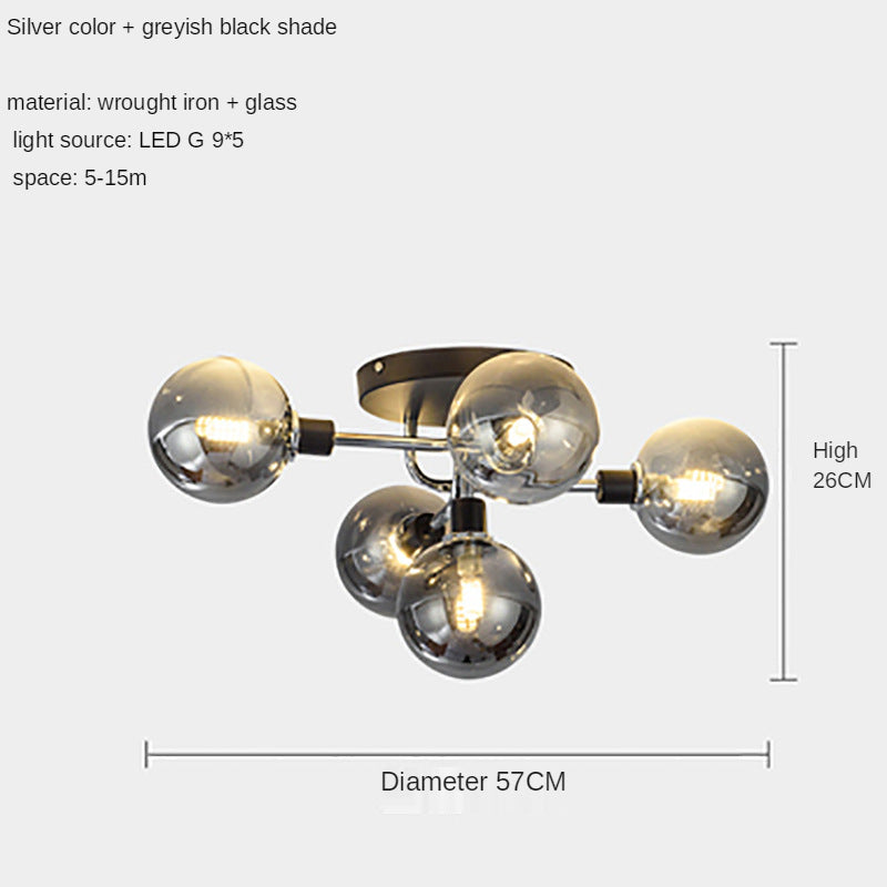 GlassyGlow - przezroczysta lampa sufitowa