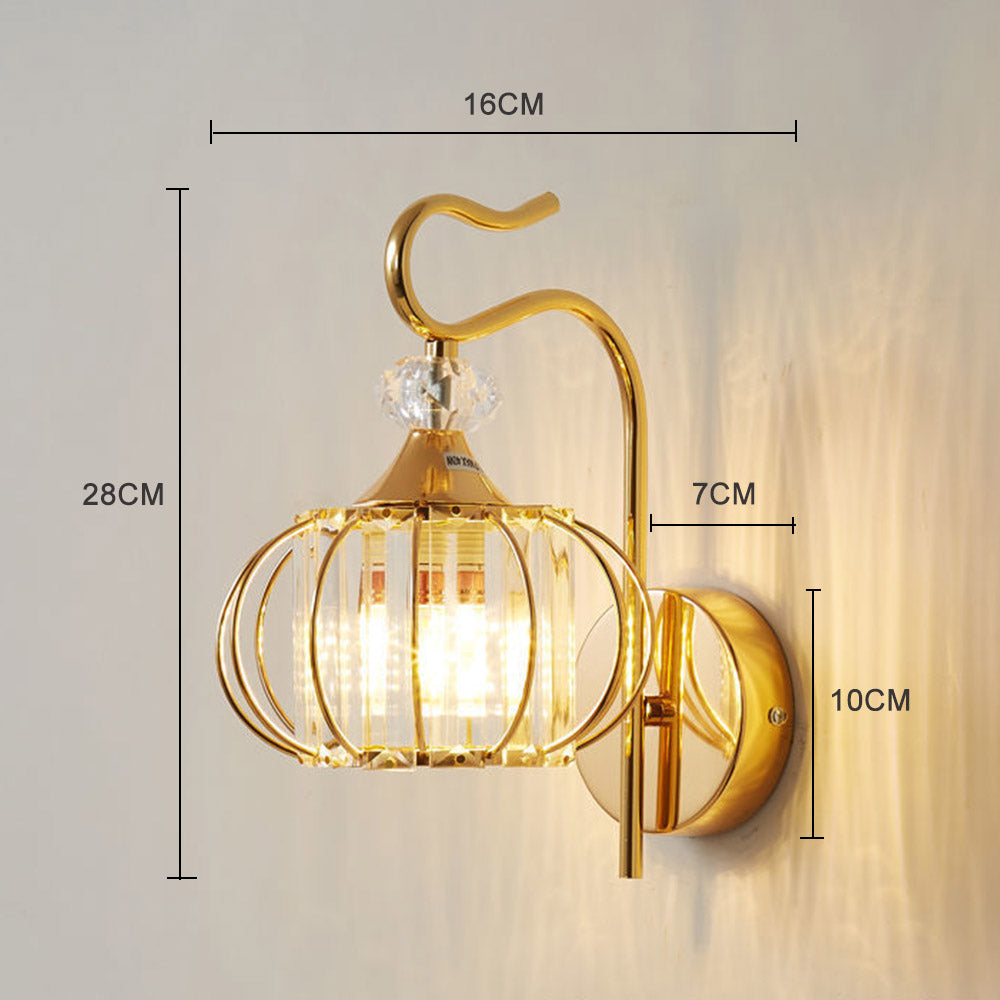 MetalArtistry - Żelazna lampa łóżkowa