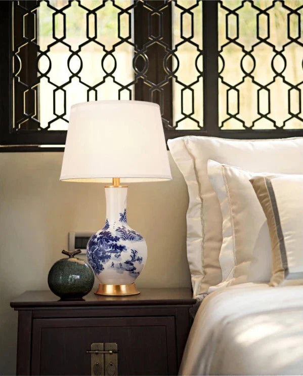 ClassicChinoise | Ceramiczna lampa biurkowa