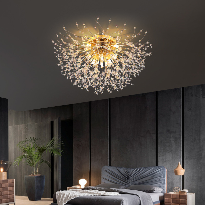 Kryształowa lampa sufitowa Dandelion
