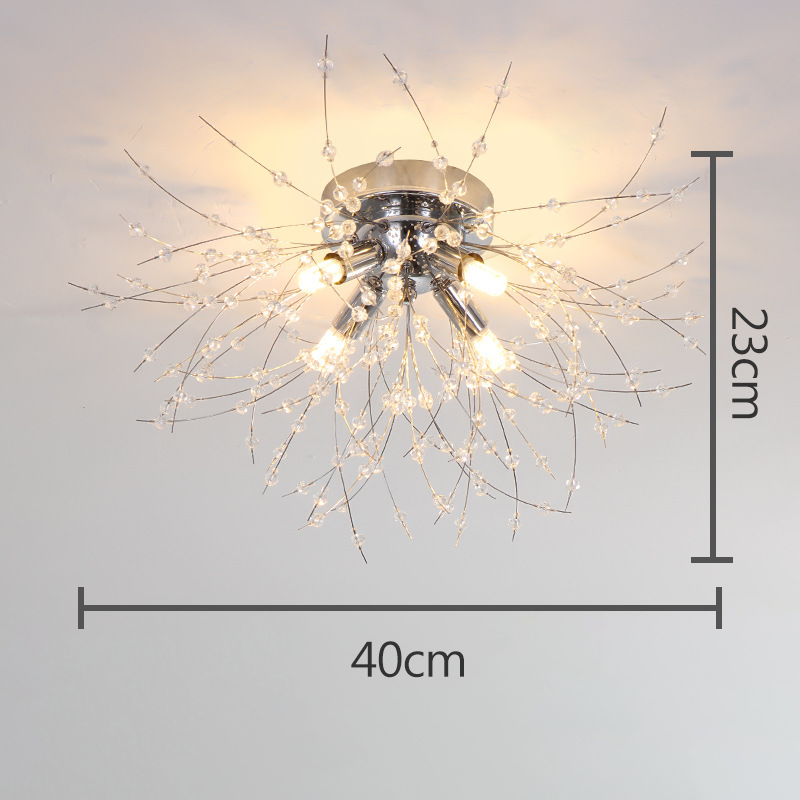 Kryształowa lampa sufitowa Dandelion