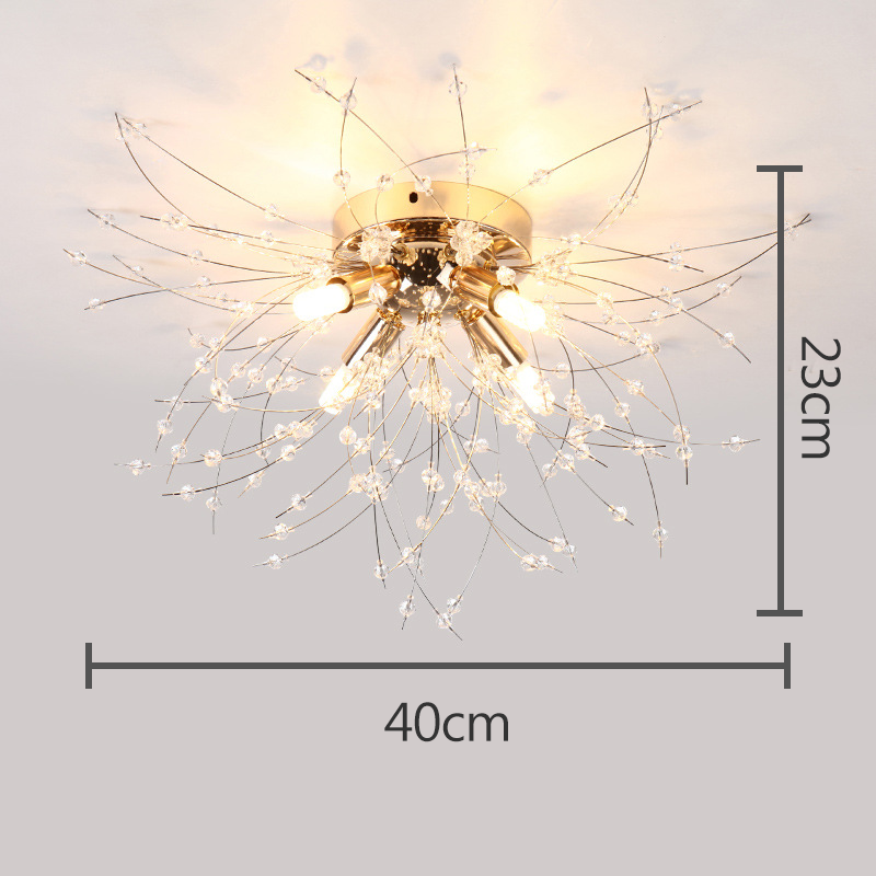 Kryształowa lampa sufitowa Dandelion