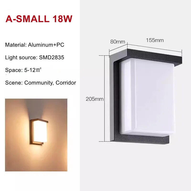 UrbanSpectra - Zewnętrzne lampy ścienne LED