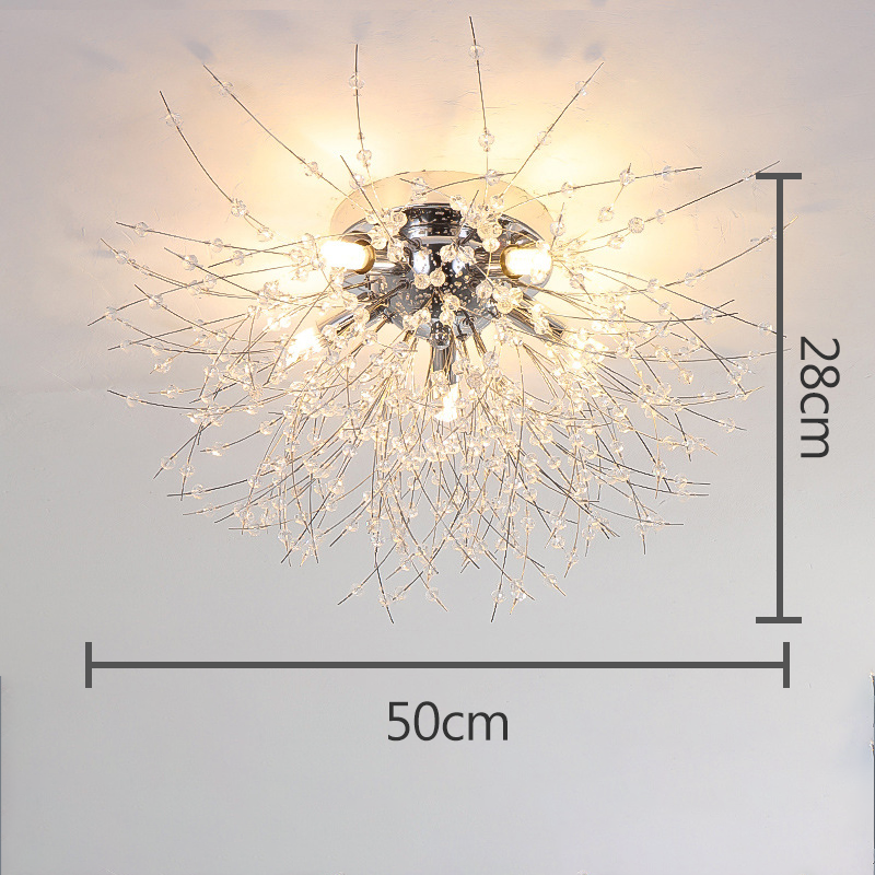 Kryształowa lampa sufitowa Dandelion