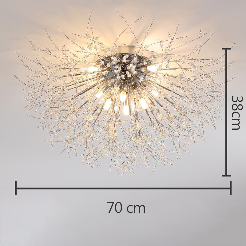 Kryształowa lampa sufitowa Dandelion