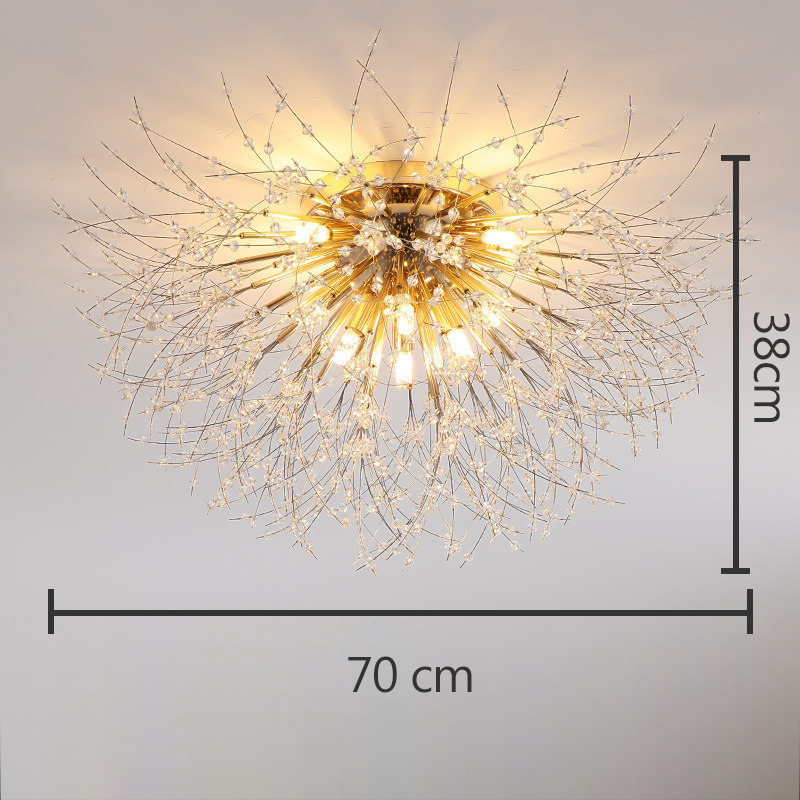 Kryształowa lampa sufitowa Dandelion